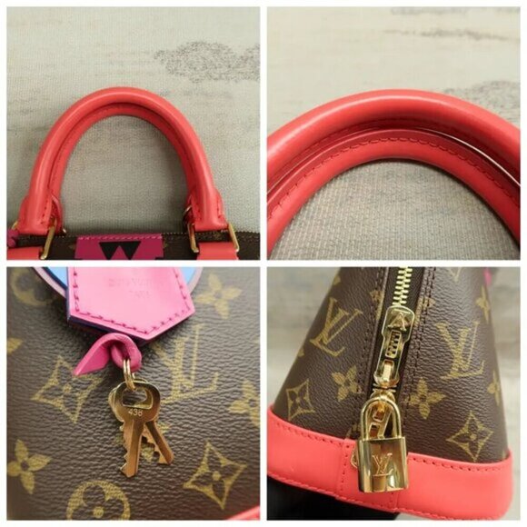 100% Authentic Louis Vuittion Alma Brown Monogram leather Tote 1579-08424 - Picture 7 of 12